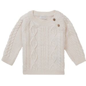 Noppies Cream Cable Knit Sweater